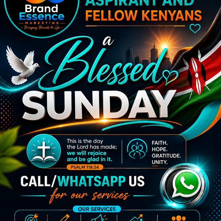 Blessed Sunday social media design