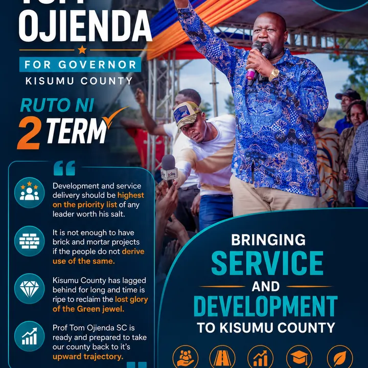 Tom Ojienda campaign poster