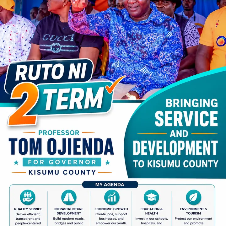 Professor Tom Ojienda campaign poster